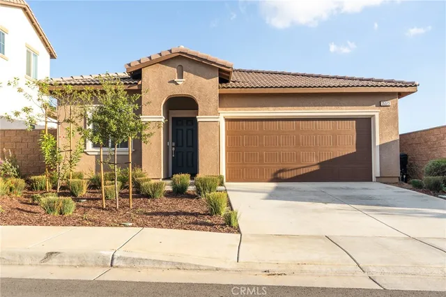 a front view of a house