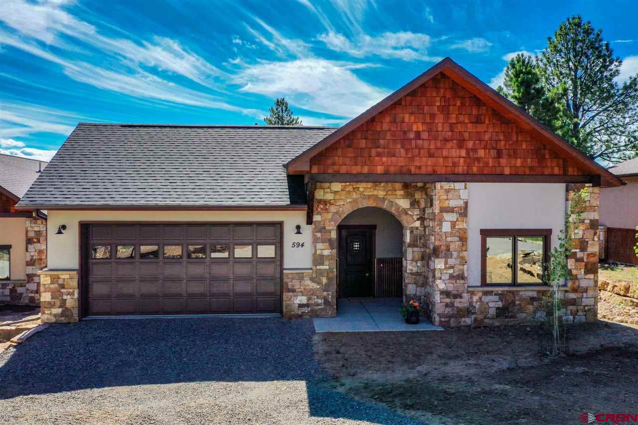 496 South Badger Trail, Unit B Ridgway, CO 81432 - Photo 3 of 34 Stone arch- of the front elevation options