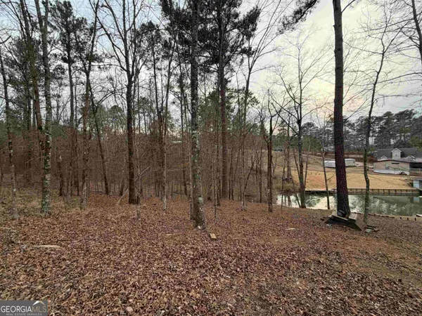 a view of outdoor space with deck and trees