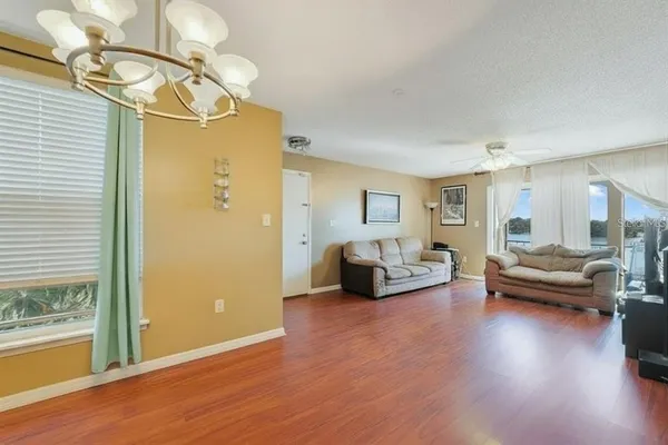 a outdoor space with swimming pool and furniture