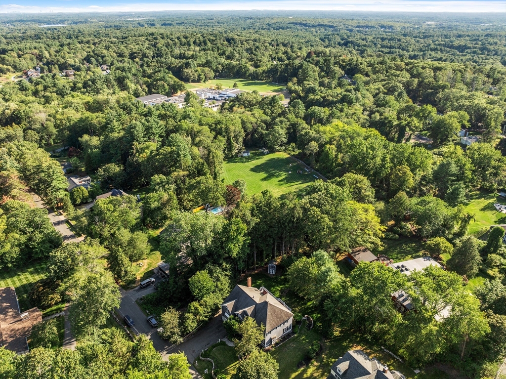 117 Hidden Road Andover, MA 01810 - Photo 36 of 42 an aerial view of a houses with a yard