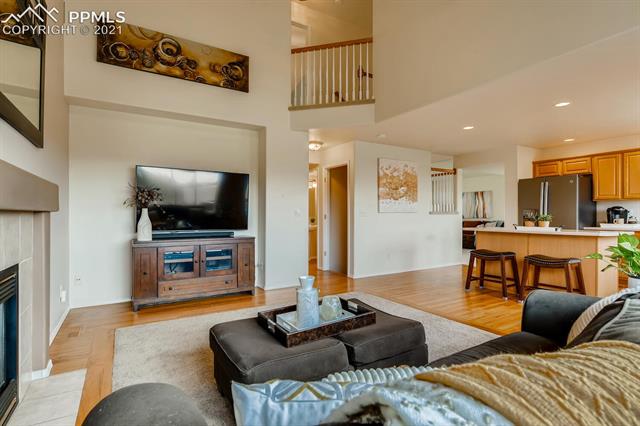 461 Talus Road Monument, CO 80132 - Photo 17 of 40 Vaulted family room opens to upstairs!