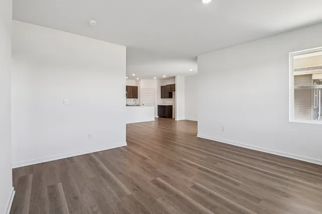 an empty room with window