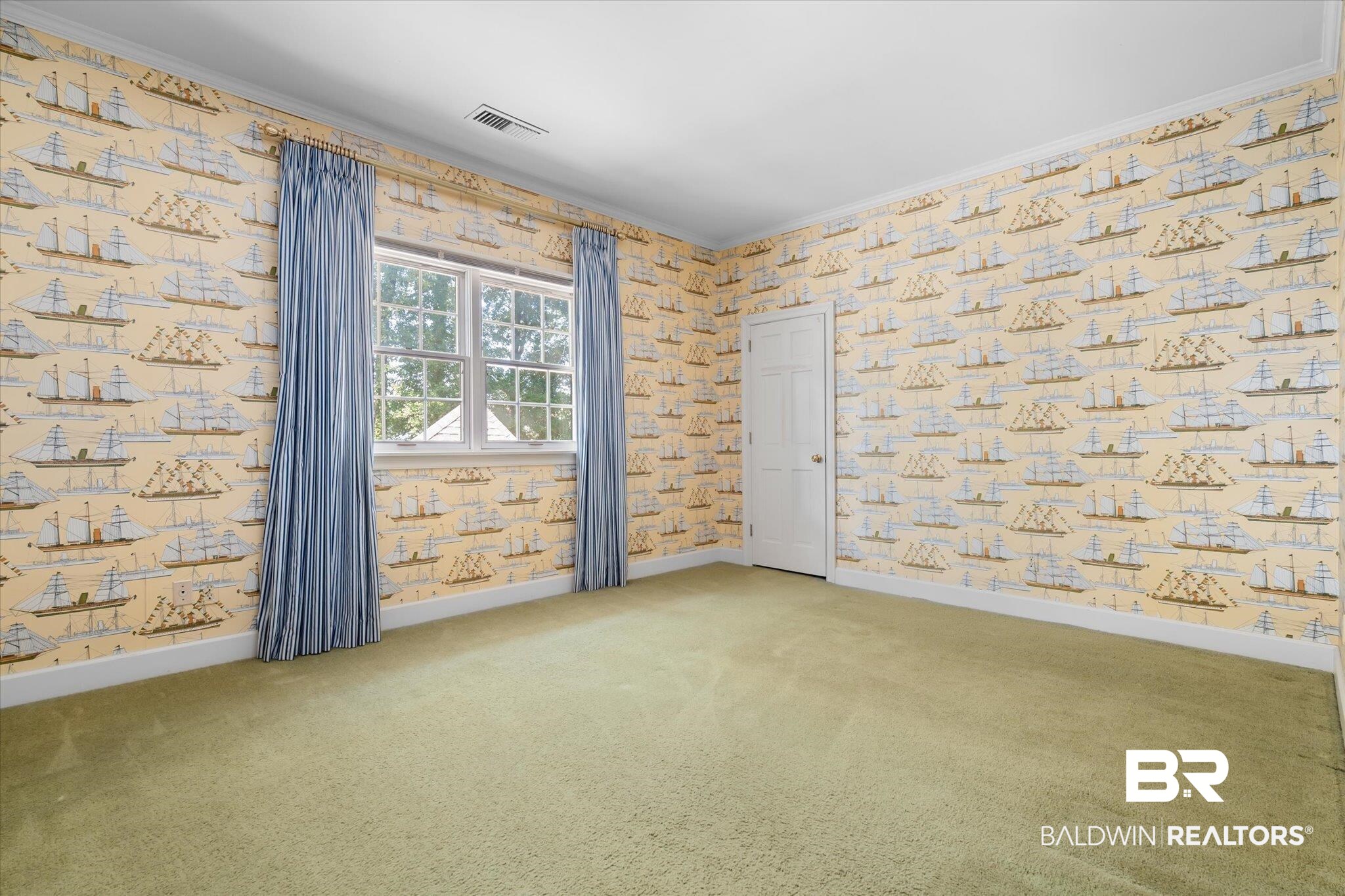 54 Turnin Lane Mobile, AL 36608 - Photo 29 of 35 Empty room featuring ornamental molding and carpet flooring