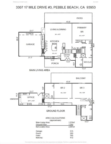 $5,850,000 | 3307 17 Mile Drive, Unit 3, Pebble Beach, CA 93953