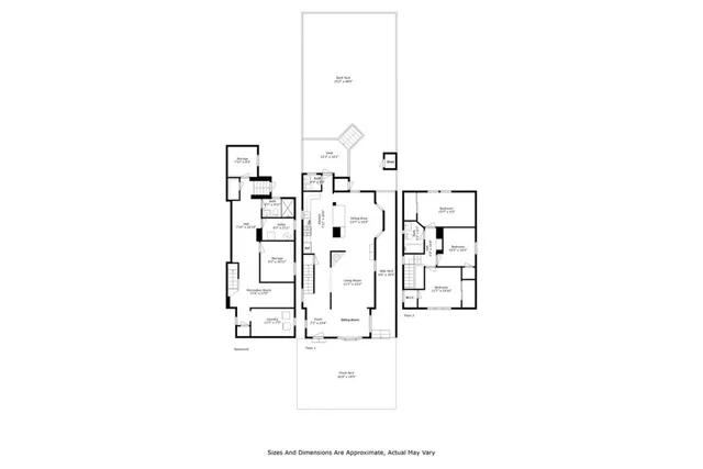 a view of a house with a backyard