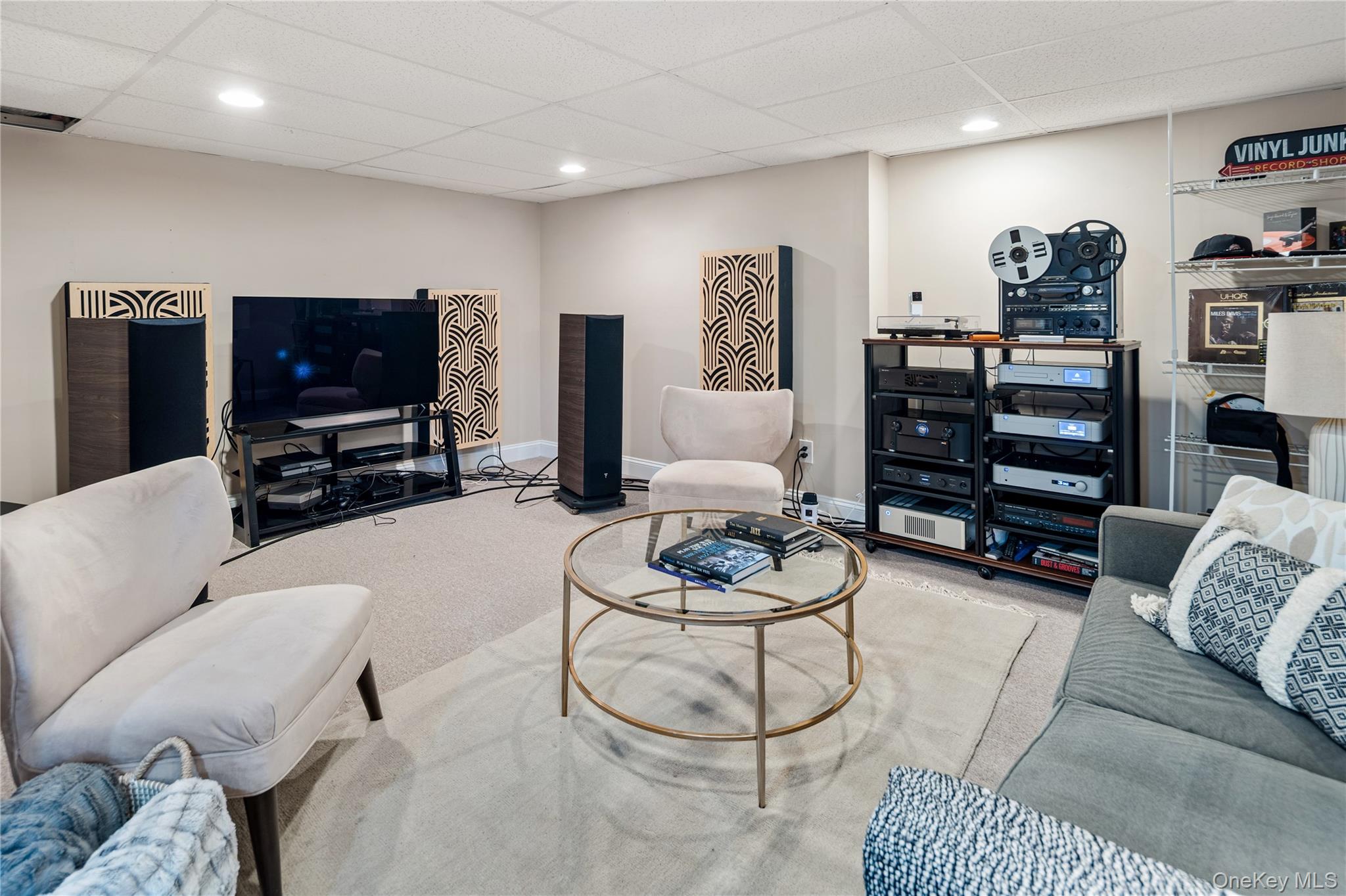15 Cross Road Cortlandt Manor, NY 10567 - Photo 35 of 50 a living room with furniture and a flat screen tv
