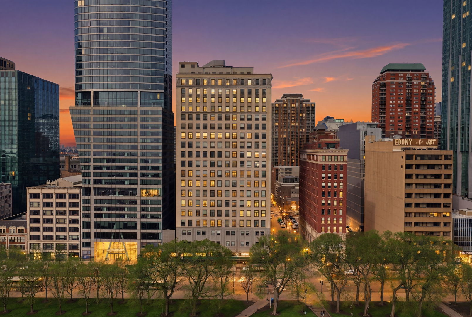 910 South Michigan Avenue, Unit 1908 Chicago, IL 60605 - Photo 2 of 29 a view of a city with tall buildings