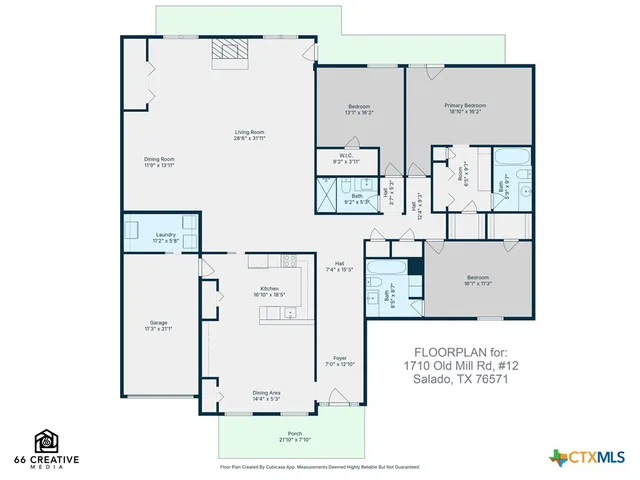 $424,990 | 1710 Old Mill Road, Unit 12, Salado, TX 76571