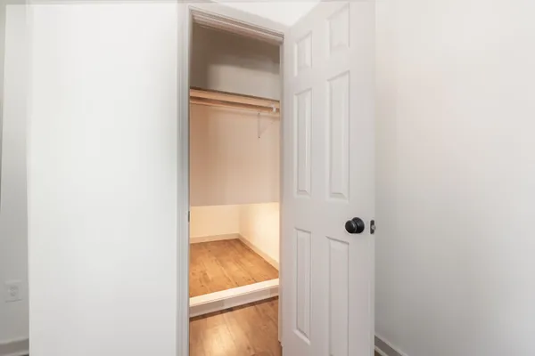 a view of an chairs in a room