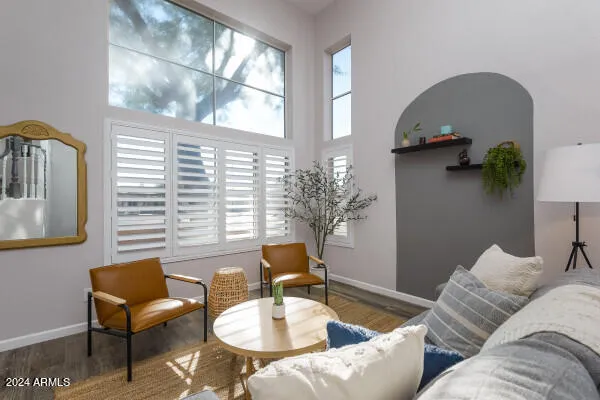 a room with furniture and window