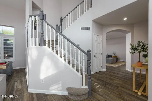 a living room with furniture and a windows