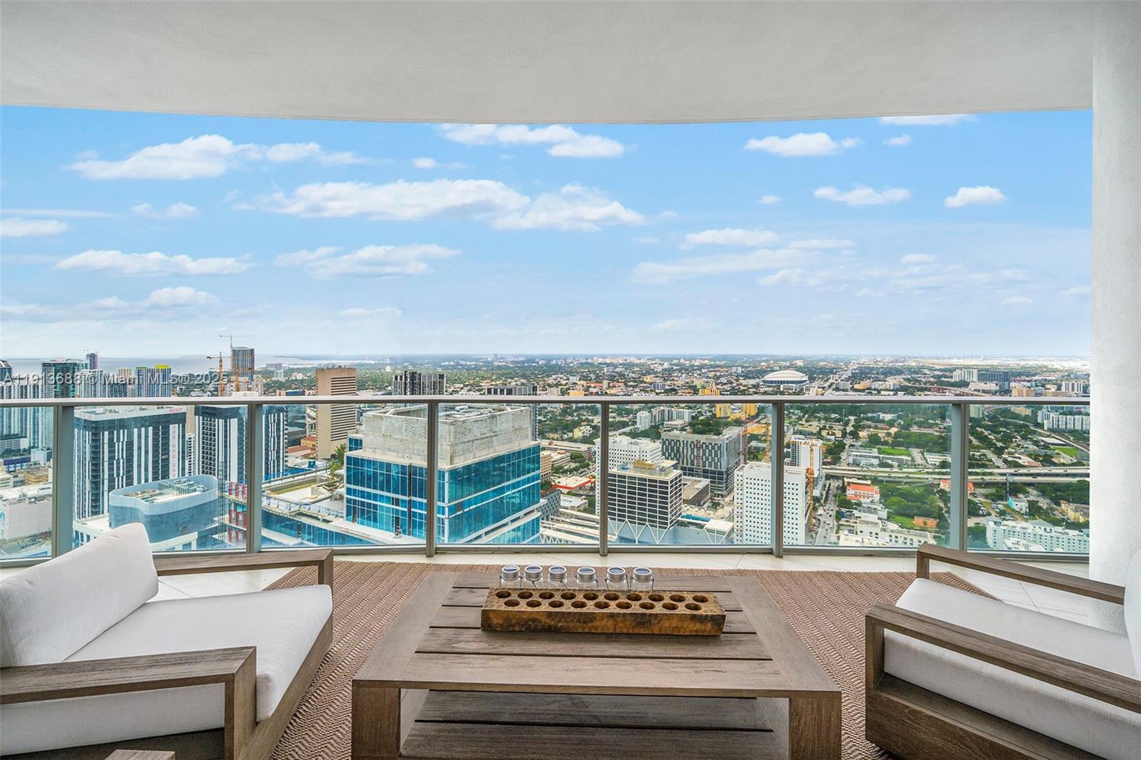 851 Northeast 1st Avenue, Unit 5312 Miami, FL 33132 - Photo 21 of 53 a view of a balcony with city view