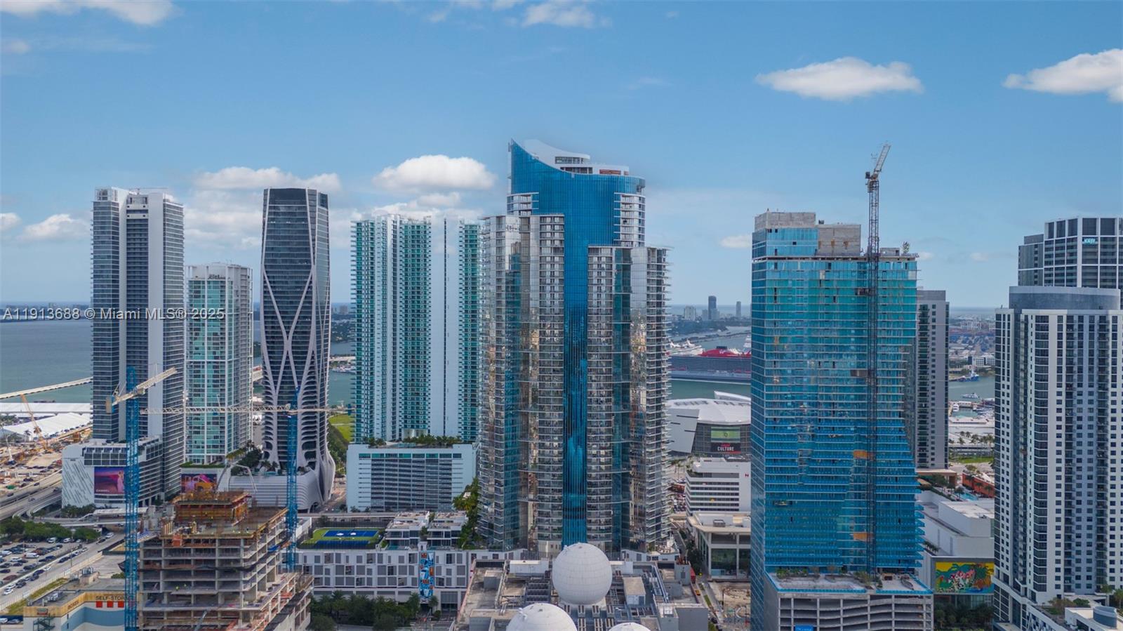 851 Northeast 1st Avenue, Unit 5312 Miami, FL 33132 - Photo 49 of 53 a city view with tall buildings