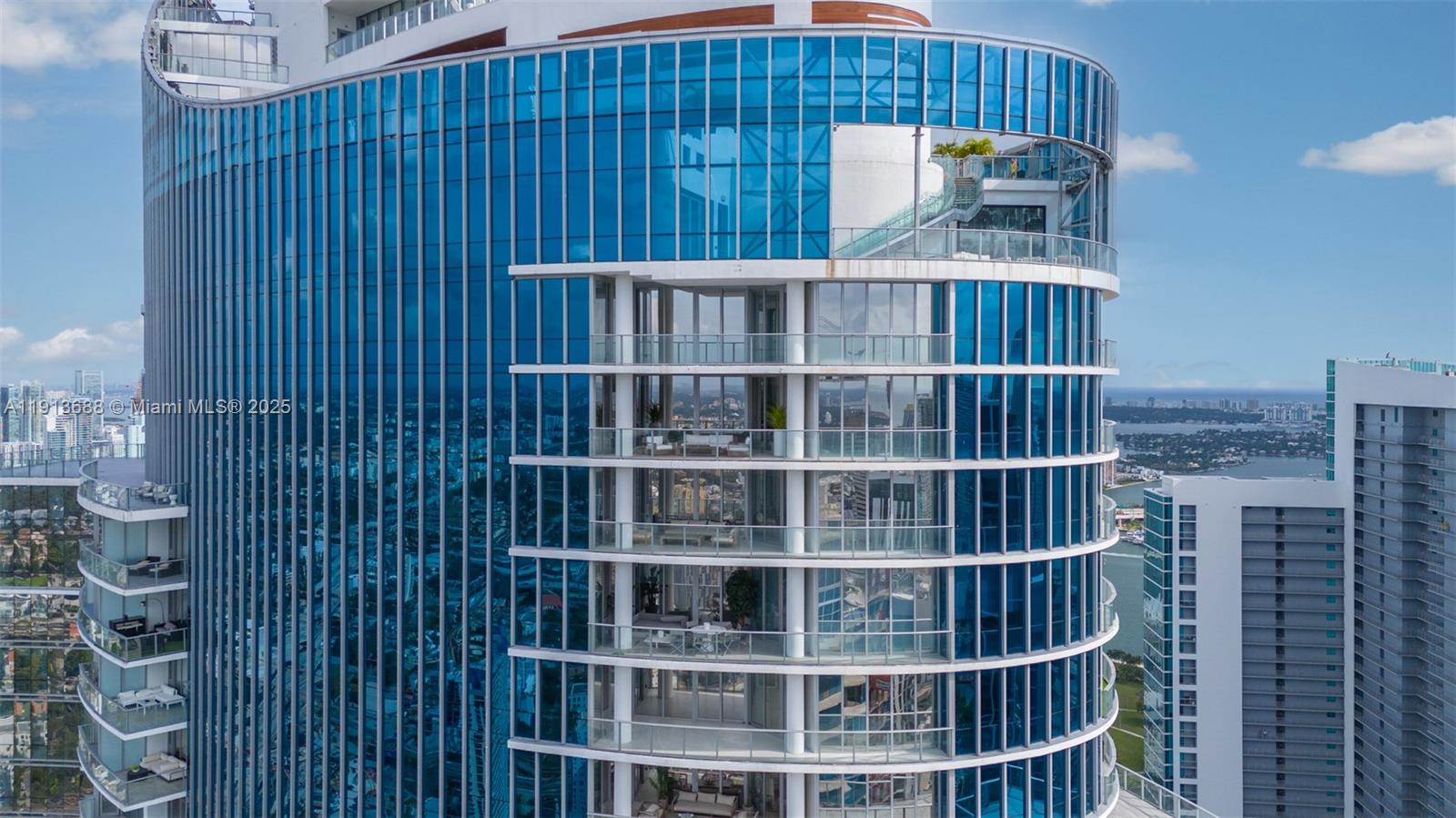 851 Northeast 1st Avenue, Unit 5312 Miami, FL 33132 - Photo 51 of 53 a view of a balcony with a potted plant