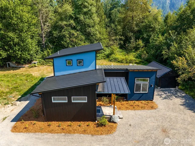 a view of a lake with a mountain in the background