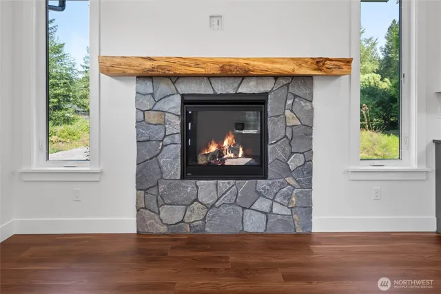 a wooden door in front of a house