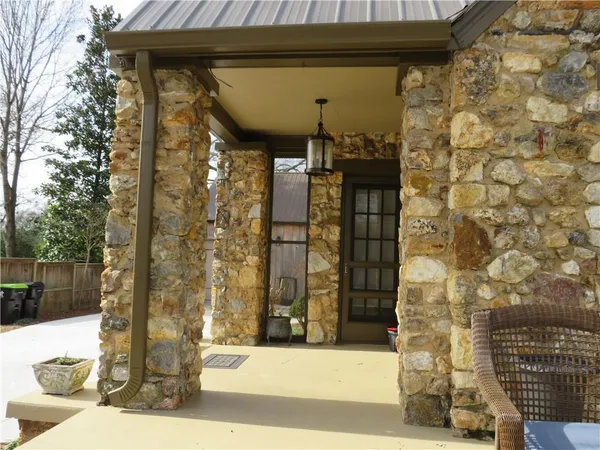 a front view of a house