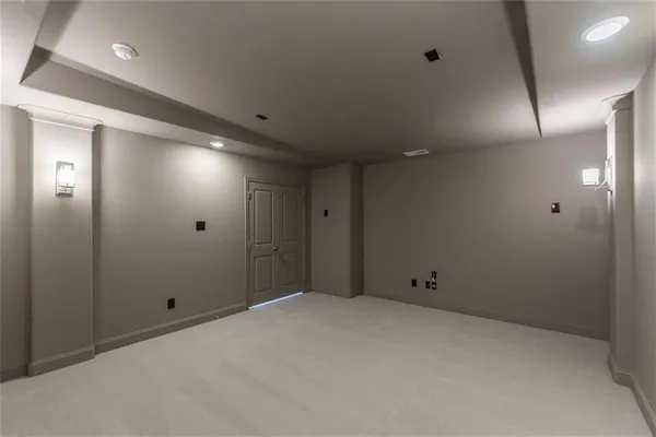 a view of an empty room