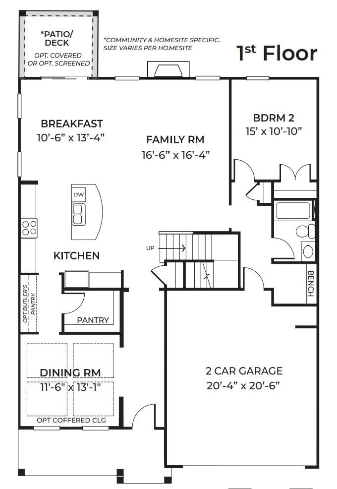 4200 Cross Timber Lane Raleigh, NC 27603 - Photo 33 of 34 Floorplan - 1st Floor