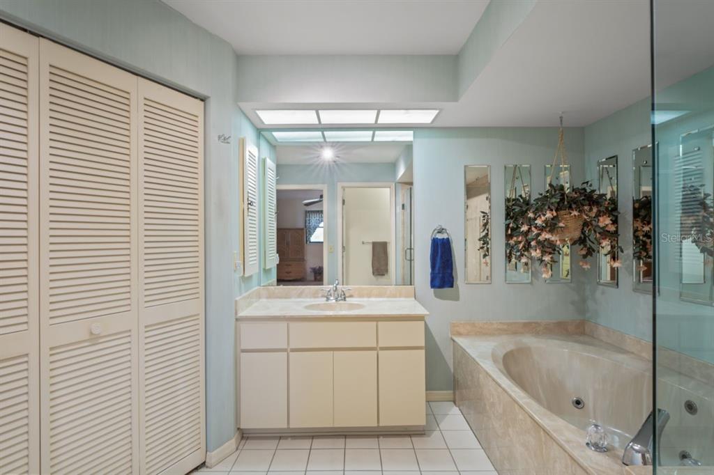 3274 Lori Lane, Unit 2 New Port Richey, FL 34655 - Photo 32 of 56 a bathroom with a bathtub sink and mirror