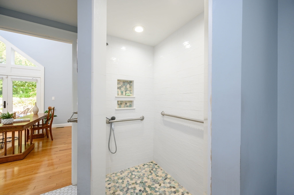 2 Hoover Road Hingham, MA 02043 - Photo 32 of 42 a bathroom with a sink and a shower