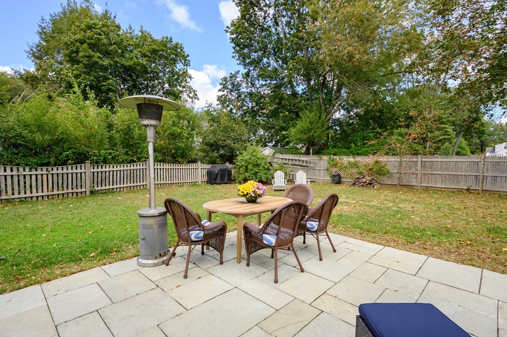 2 Hoover Road Hingham, MA 02043 - Photo 35 of 42 a view of a backyard with furniture and garden