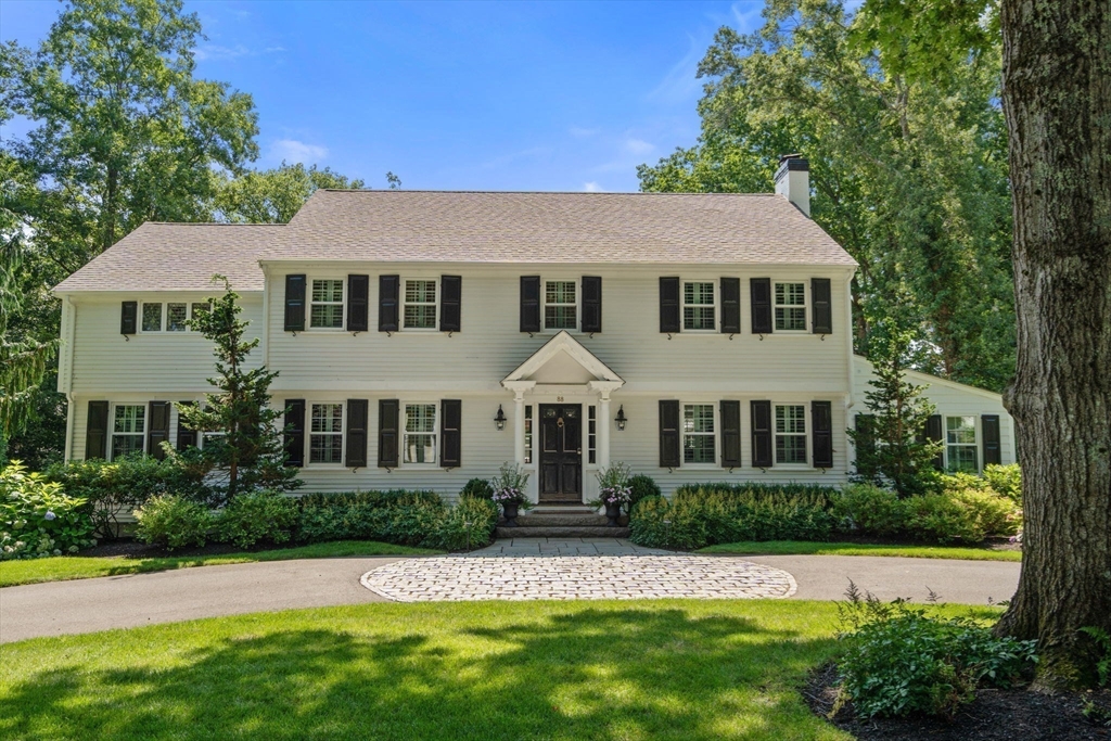 88 Albion Road Wellesley, MA 02481 - Photo 2 of 27 a front view of a house with a yard