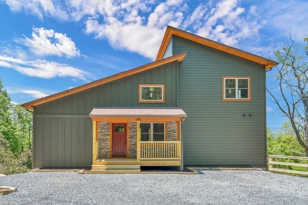 a front view of a house