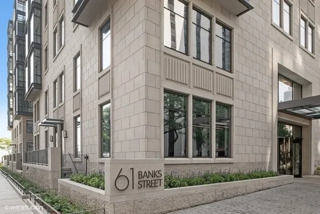 a view of a building entrance