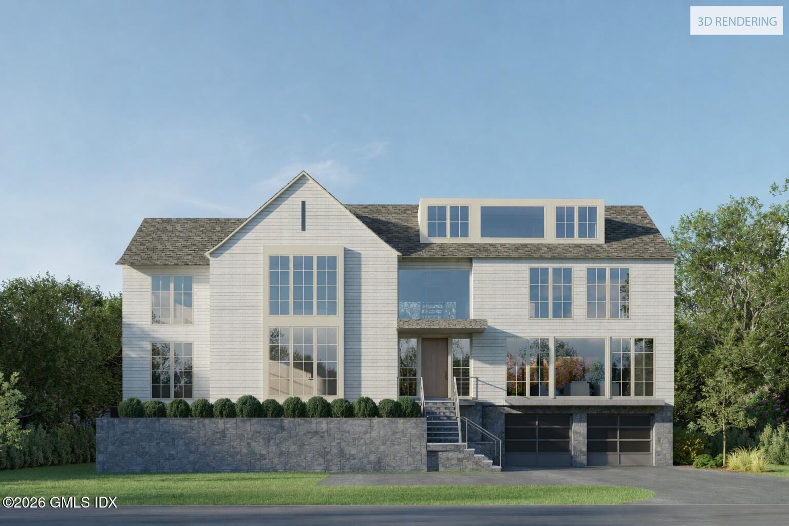 30 Meadowbank Road Old Greenwich, CT 06870 - Photo 17 of 28 a front view of residential houses with yard