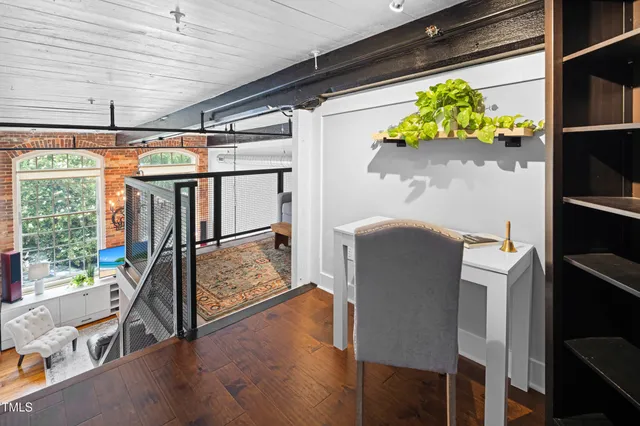 a view of a closet with storage
