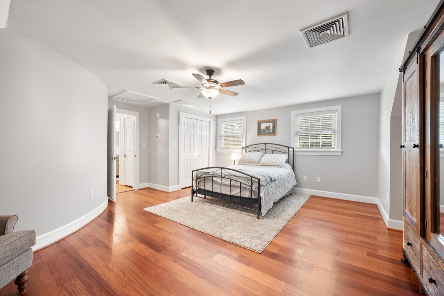 3250 White Road Forest, VA 24551 - Photo 36 of 67 a bedroom with a bed and a ceiling fan