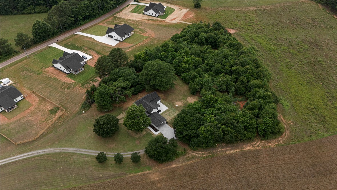 2817 Broadway Lake Road Anderson, SC 29621 - Photo 38 of 41 An aerial perspective reveals a serene countryside estate with a well-maintained home amidst a lush green landscape.