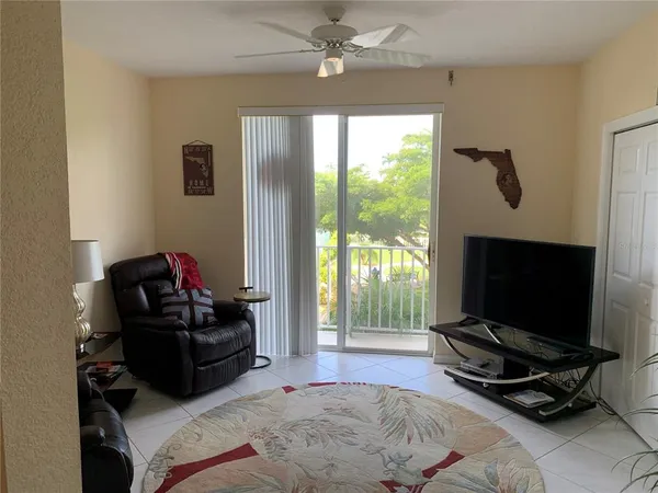 a bedroom with a bed and flat screen tv