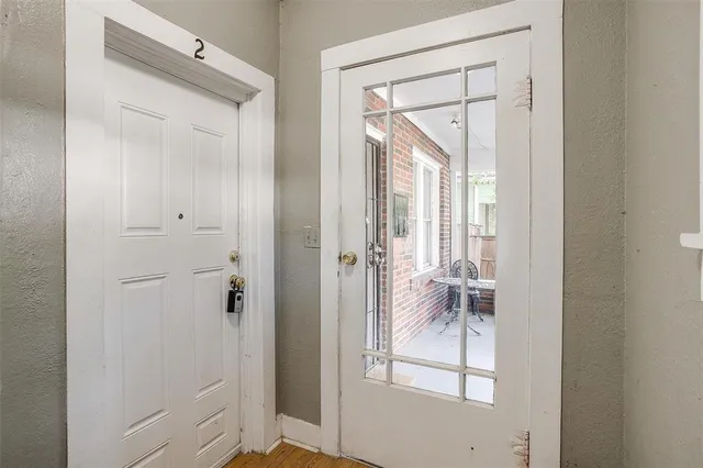 a view of a front door