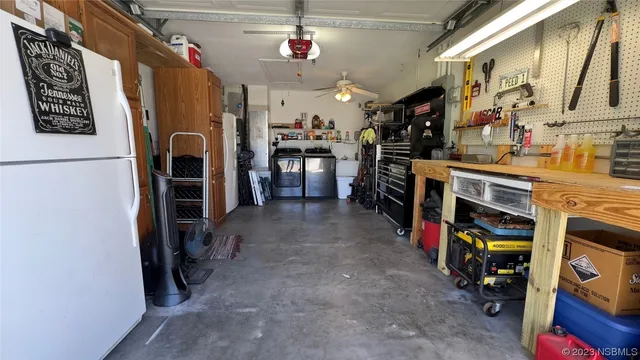 a view of a storage area with a lot of stuff