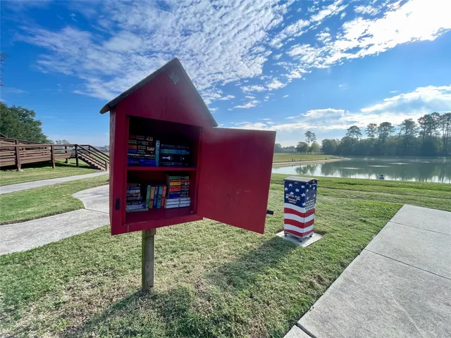 a view of a lake from a room