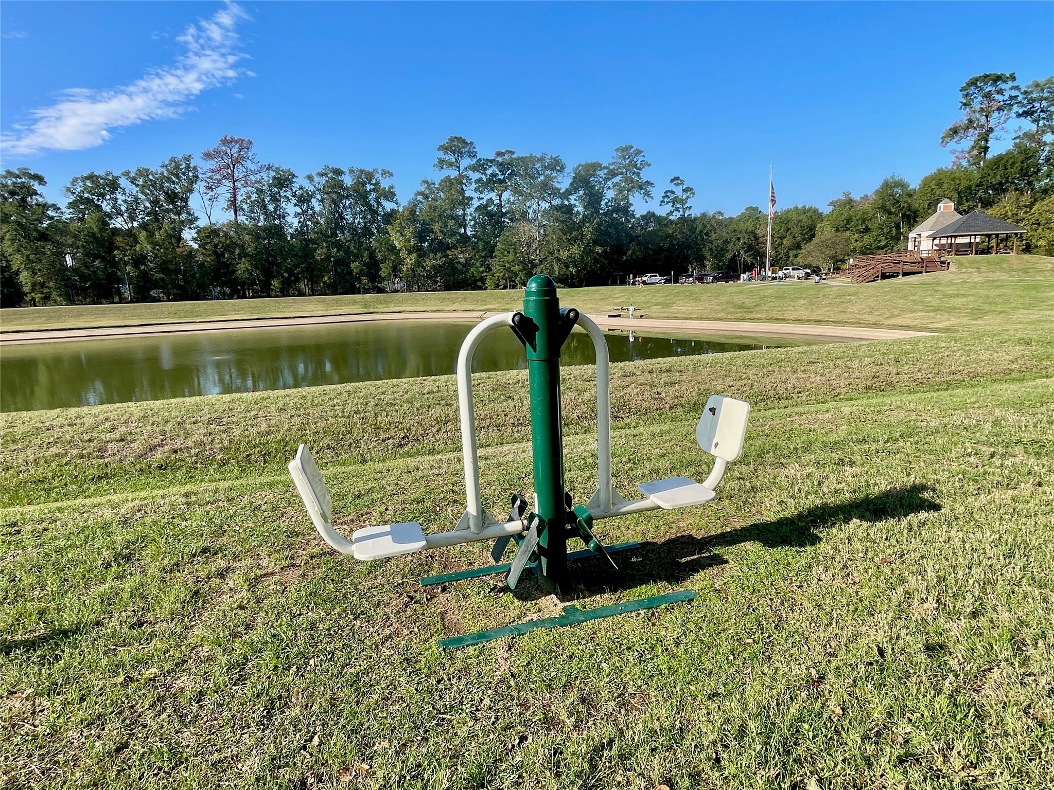 19003 Whitewood Drive Spring, TX 77373 - Photo 48 of 48 a view of a lake with a yard