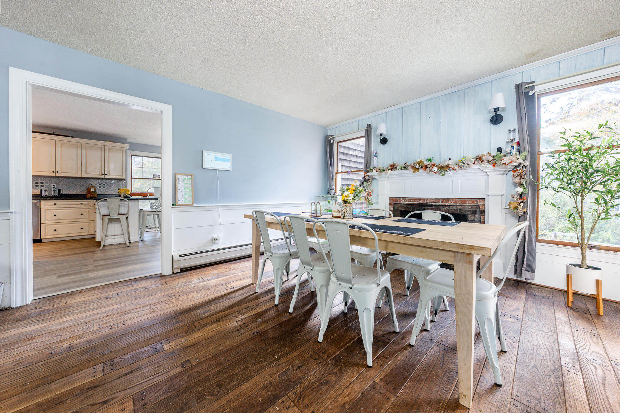 8 West Crossfield Road Forestdale, MA 02644 - Photo 17 of 45 a view of a dining room with furniture and wooden floor