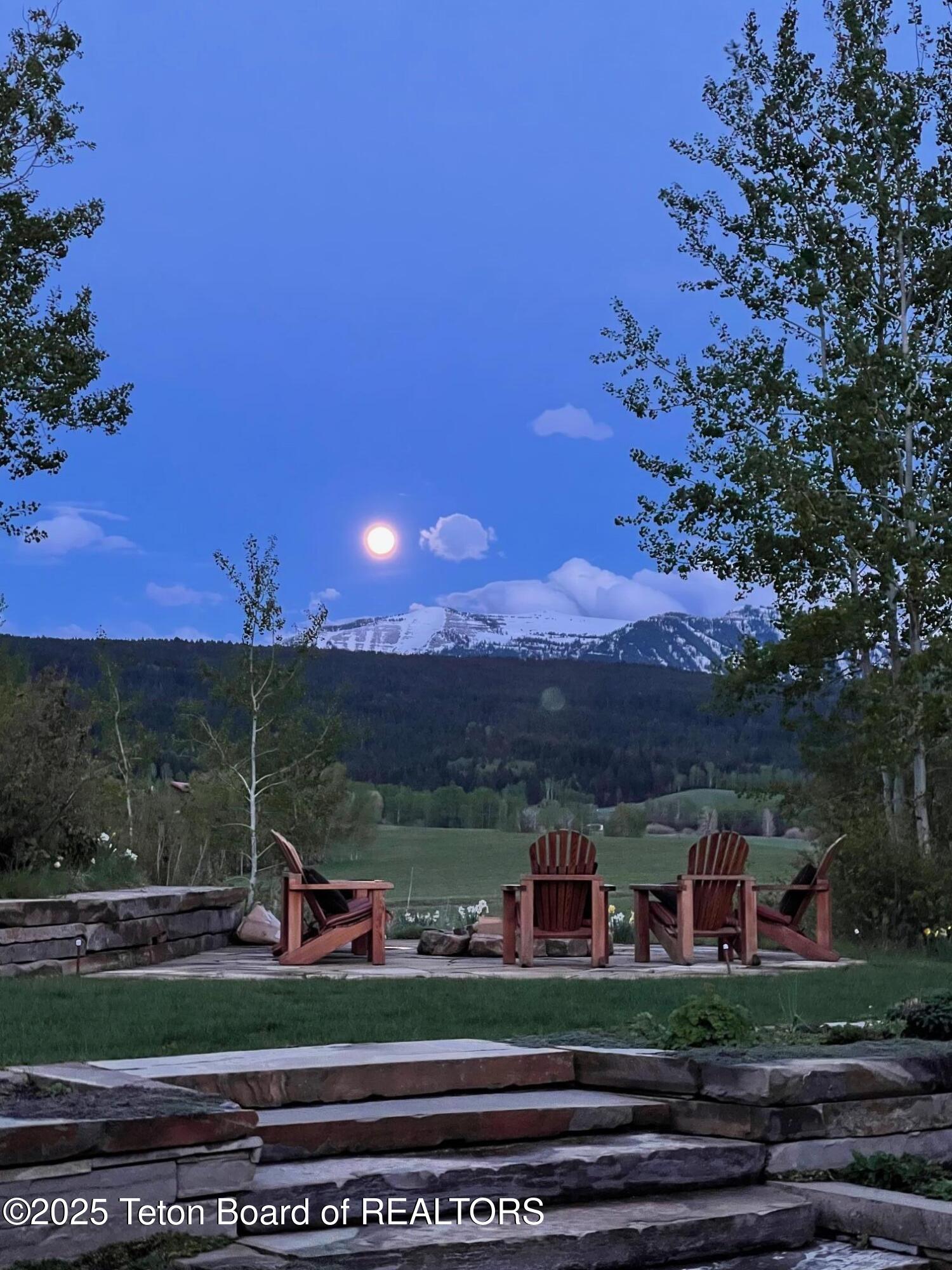 2815 Black Sheep Farm Road Alta, WY 83414 - Photo 54 of 55 Moonrise over the Tetons