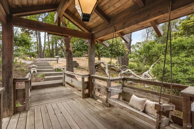 a outdoor space with furniture