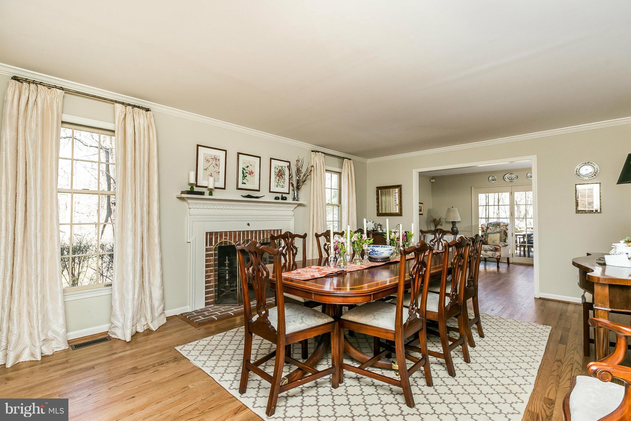 35 Hickory Meadow Road Cockeysville, MD 21030 - Photo 4 of 29 Dining Room w/Woodburning FP