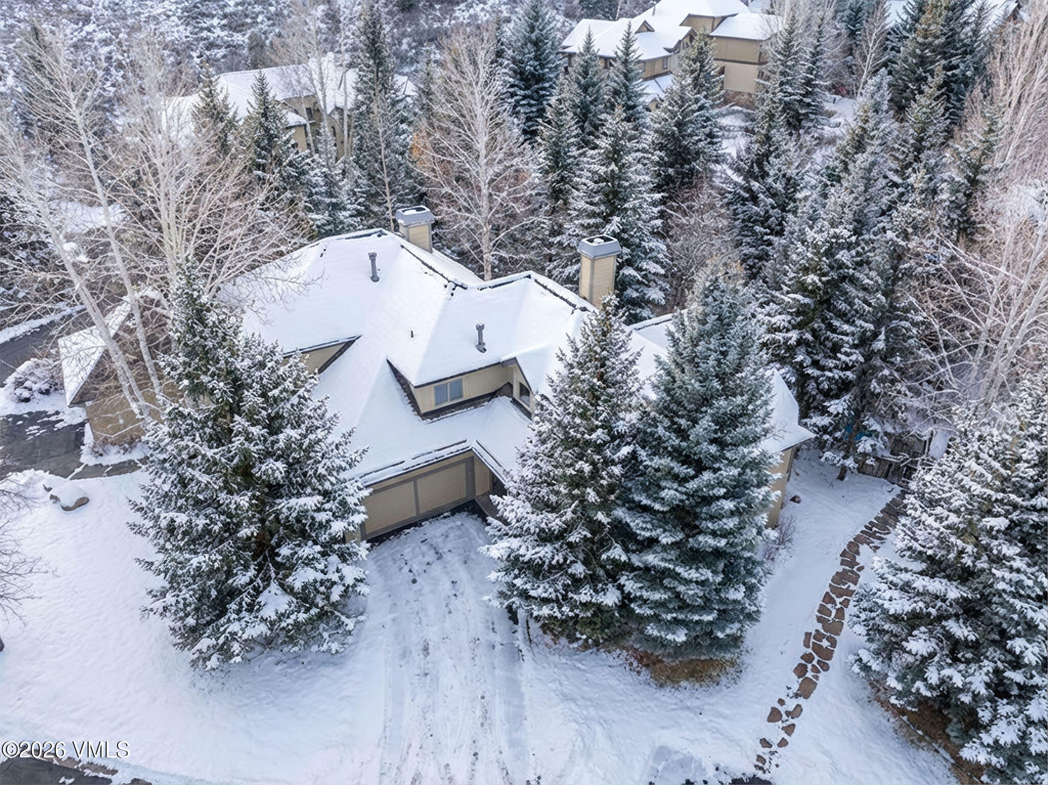 99 Castle Peak Close, Unit B Edwards, CO 81632 - Photo 28 of 35 2601_99_castle_peak_close_aerial_f_winte