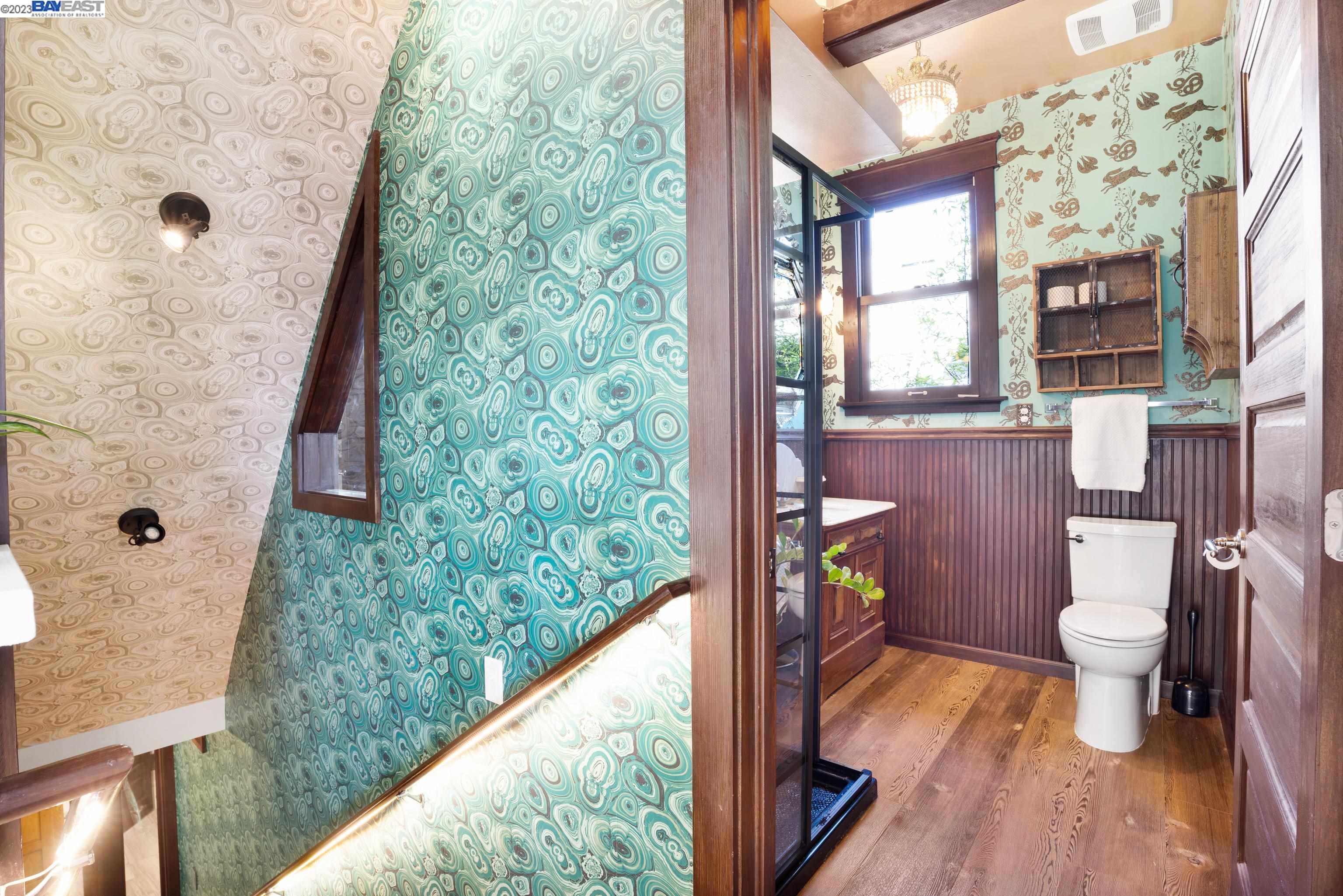 Undisclosed Address Alameda, CA 94501 - Photo 17 of 50 a bath room with a toilet and a shower