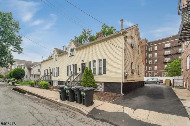 a view of a house with a patio