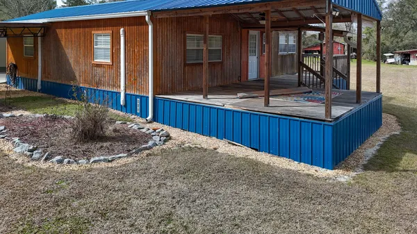 a view of outdoor space and deck