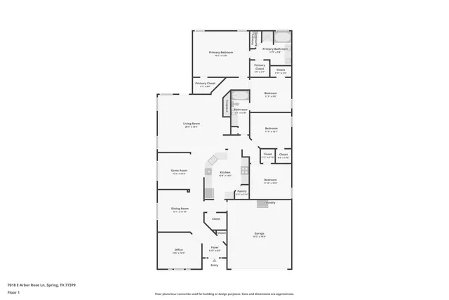 $309,000 | 7018 East Arbor Rose Lane, Spring, TX 77379