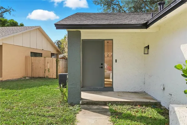 a view of small space with a small cabin