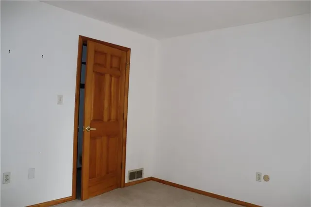 a view of an front door